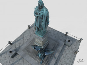 monument to daniele manin Modèle 3D
