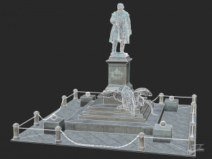 monument to daniele manin Modèle 3D