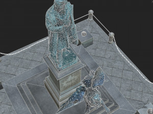 monument to daniele manin Modèle 3D