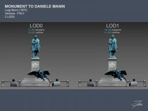 monument to daniele manin Modèle 3D