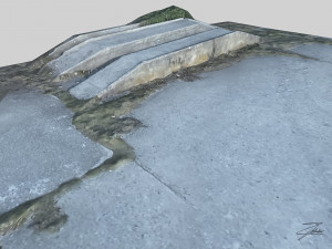 concrete loading ramp 3D 모델
