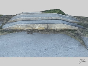 concrete loading ramp 3D Model