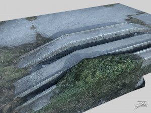 concrete loading ramp 3D Model