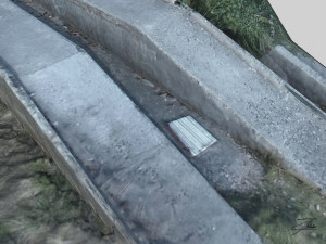 concrete loading ramp 3D Model