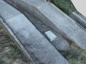 concrete loading ramp 3D Model