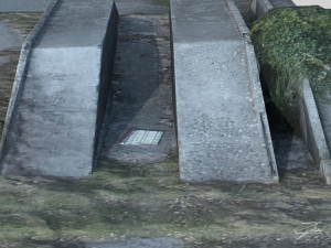 concrete loading ramp 3D Model