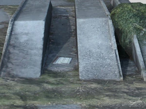 concrete loading ramp 3D Model