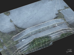 concrete loading ramp 3D Model