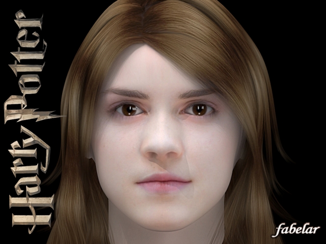 hermione granger 3D Model .c4d .max .obj .3ds .fbx .stl .blend 