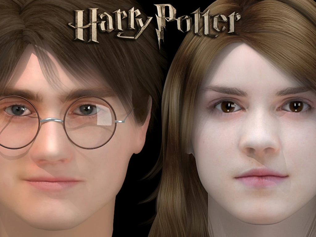 harry potter hermione 3D Model .c4d .max .obj .3ds .fbx .stl .blend 