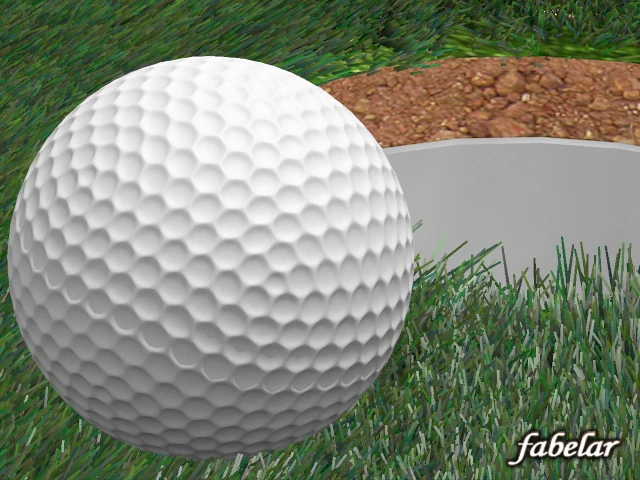 golf ball 3D Model .c4d .max .obj .3ds .fbx .stl .blend 