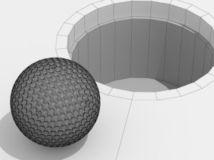 golf ball 3Dモデル