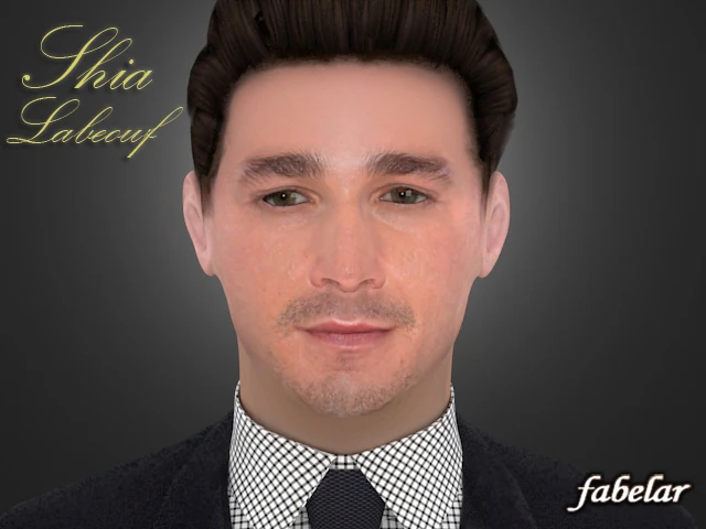 shia labeouf 3D Model .c4d .max .obj .3ds .fbx .stl .blend