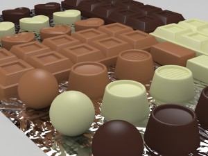 chocolates 01 Modèle 3D