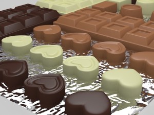 chocolates 01 Modèle 3D