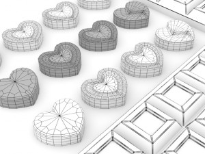chocolates 01 Modèle 3D