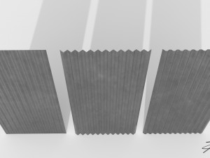 Corrugated galvanized sheets 3D Model