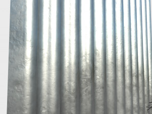 Corrugated galvanized sheets 3D Model