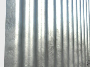 Corrugated galvanized sheets 3D Model