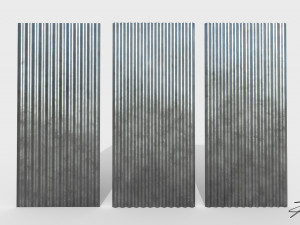 Corrugated galvanized sheets 3D Model