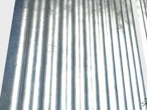 Corrugated galvanized sheets 3D Model
