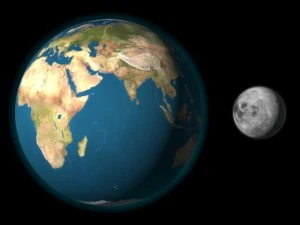 earth moon 3D Model