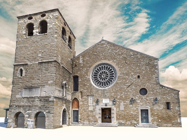 san giusto cathedral 3D 模型 .c4d .max .obj .3ds .fbx .stl .blend 