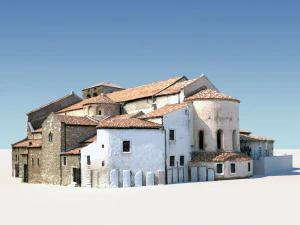 san giusto cathedral 3D Model