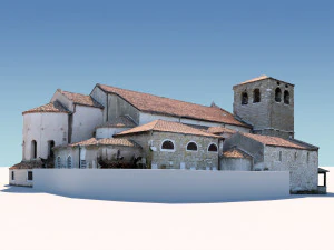 san giusto cathedral 3D Model