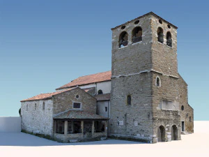 san giusto cathedral 3D Model