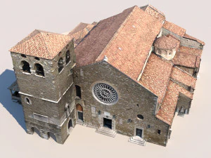 san giusto cathedral 3D Model