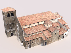 san giusto cathedral 3D 模型