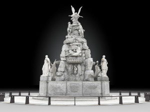 fountain of the four continents 3D Model