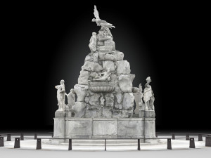 fountain of the four continents 3D 모델