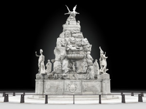 fountain of the four continents 3D 모델