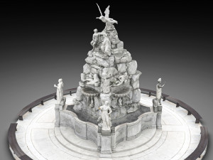 fountain of the four continents 3D 모델