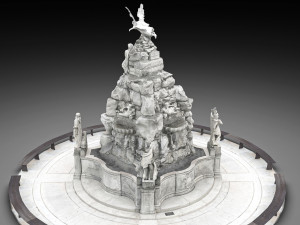 fountain of the four continents 3D 모델