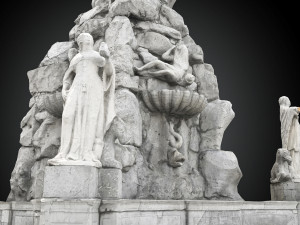 fountain of the four continents 3D 모델
