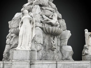 fontana dei quattro continenti Modello 3D