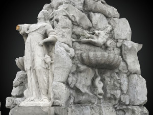 fountain of the four continents 3D 모델