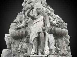 fountain of the four continents 3D 모델