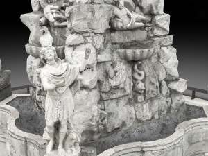 fountain of the four continents 3D 모델