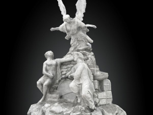 fountain of the four continents 3D 모델