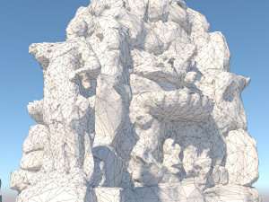 fountain of the four continents 3D 모델