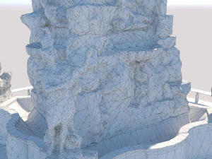 fontana dei quattro continenti Modello 3D