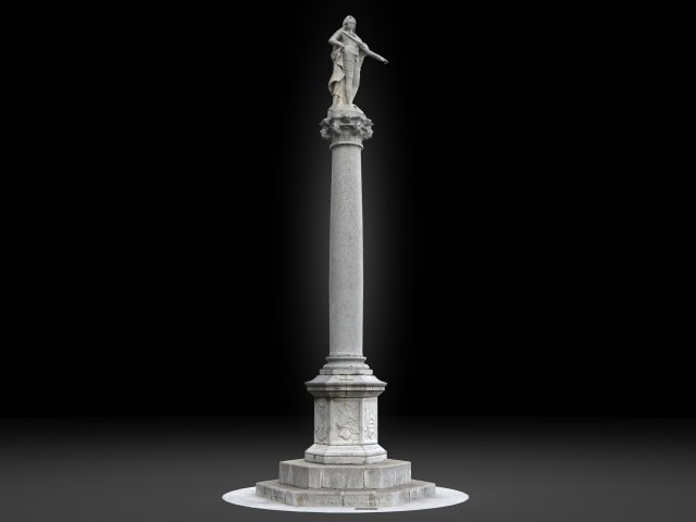 carlo vi column 3D Model .c4d .max .obj .3ds .fbx .stl .blend 