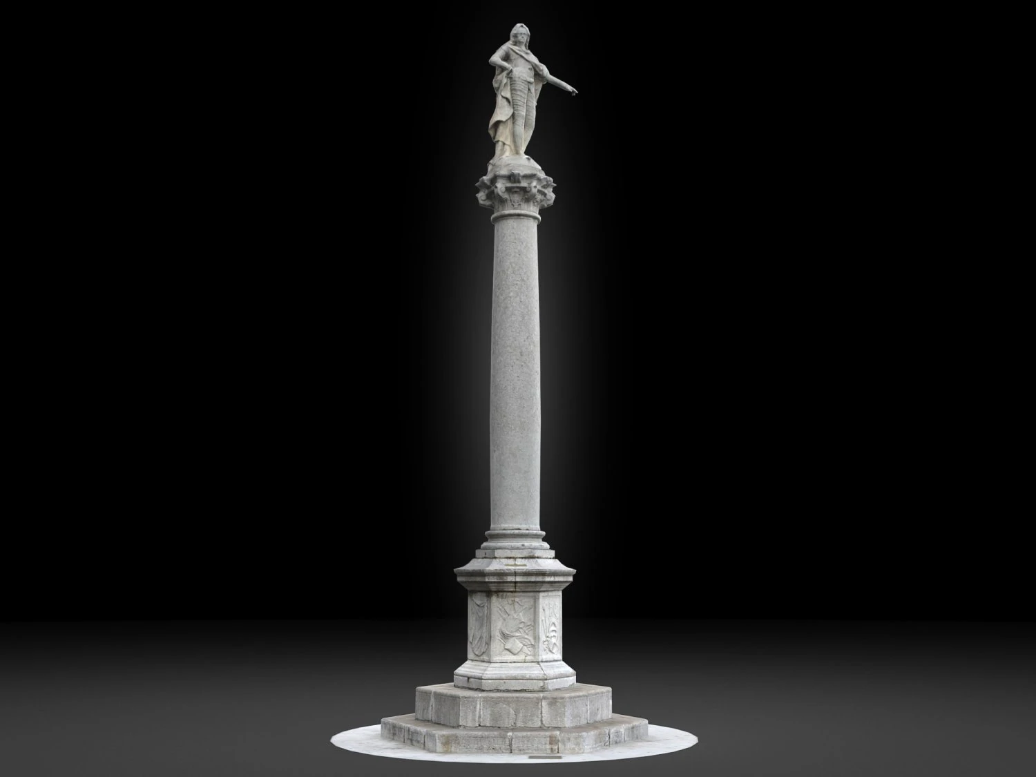 carlo vi column 3D Model .c4d .max .obj .3ds .fbx .stl .blend 