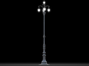 vintage street lamp 3D Model