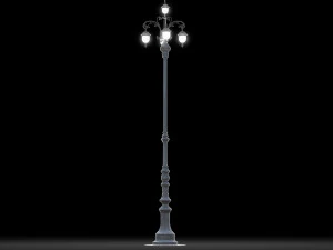 vintage street lamp 3D Model