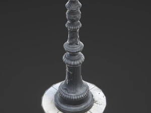 vintage street lamp 3D Model